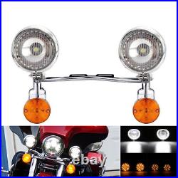 Passing Turn Signals Lights Bar For Yamaha Road Star XV 1600 1700 Silverado US