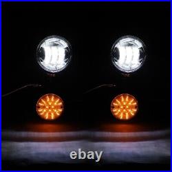 Passing Turn Signals Spot light Bar For Yamaha Road Star XV 1600 1700 Silverado