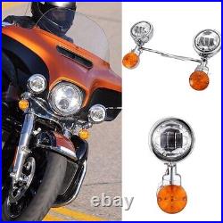 Passing Turn Signals Spot light Bar For Yamaha Road Star XV 1600 1700 Silverado