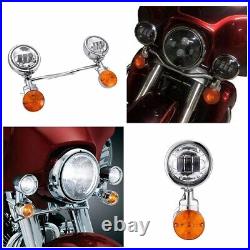 Passing Turn Signals Spot light Bar For Yamaha Road Star XV 1600 1700 Silverado