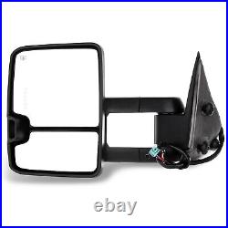Power Heated LED Signal Side View Towing Mirrors Pair For 03-06 Silverado Sierra