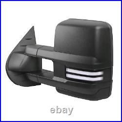 Power Heated Tow Mirrors Dynamic Signal For 2007-2014 Chevy Silverado GMC Sierra