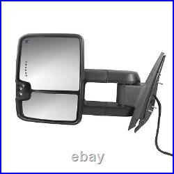 Power Heated Tow Mirrors Dynamic Signal For 2007-2014 Chevy Silverado GMC Sierra