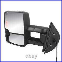 Power Heated Tow Mirrors Dynamic Signal For 2007-2014 Chevy Silverado GMC Sierra