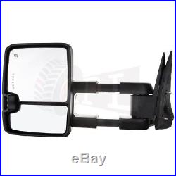 Power LED Turn Signal Towing For 1999-02 Chevy GMC Side View Mirrors Pair