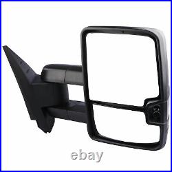 Power Tow Mirrors LED Turn Signal For 2007-2013 Chevy Silverado Tahoe GMC Sierra