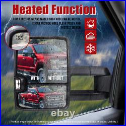 Powered+Heated+Amber LED Turn Signal Towing Mirror for 99-02 Silverado Sierra