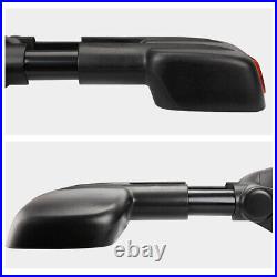 Powered+Heated+Amber LED Turn Signal Towing Mirrors for 03-07 Silverado Sierra