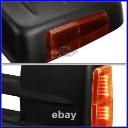 Powered Heated LED Amber Turn Signal Towing Mirrors for Silverado Sierra 99-02