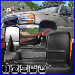 Powered+Heated+LED Turn Signal Side Towing Mirrors for 99-02 Silverado Sierra