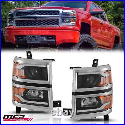 Projector Headlights For 2014-2015 Chevy Silverado 1500 Sequential Turn Signal