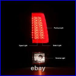 ROSSO BURGUNDY FiBer Optic LED SMD Rear Tail Light For 03-06 Chevy Silverado
