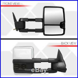 R Passenger Chrome Power+Heated LED Signal Towing Mirror for 03-07 Silverado