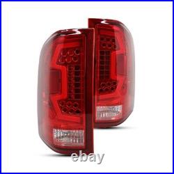 Renegad 07-13 Silverado 1500 2500 3500 LED Taillight WithTurn Signal Chrome Red