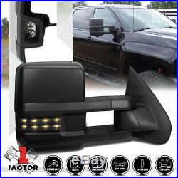 RightPassenger Side Power+Heated LED Signal Towing Mirror for 07-14 GMC Sierra