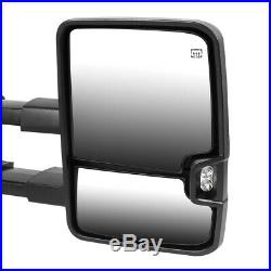 RightPassenger Side Power+Heated LED Signal Towing Mirror for 07-14 GMC Sierra