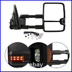 Right Side Tow Mirror Power Amber LED Turn Signal For 2003-2006 Chevy GMC Truck
