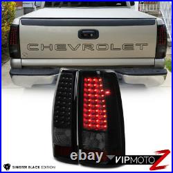 SINISTER BLACK 1999-2002 Chevrolet Silverado 1500 2500 LED Tail Lights Lamps