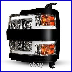 Sequential LED Projector Headlights For Chevy Silverado 2500 3500 HD 2015-2019