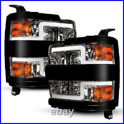 Sequential LED Projector Headlights For Chevy Silverado 2500 3500 HD 2015-2019