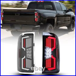 Sequential LED Tail Lights For 14-18 Chevy Silverado 1500 2500 3500 Turn Signal