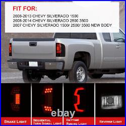Sequential Smoke for 2007-2014 Chevy Silverado 1500 2500 3500 Tail Lights LED