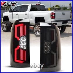 Sequential Turn Signal LED Tail Lights For 2014-2018 Chevy Silverado 1500 2500HD