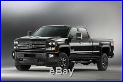 Silverado 14-18 Pickup Truck Black Power+Heated+LED Turn Signal Towing Mirrors