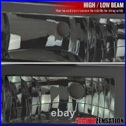 Smoke Fit 94-98 Chevy C10 C/K Tahoe Silverado LED Bar Headlights+Corner+Bumper