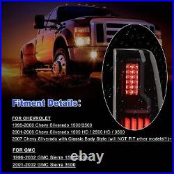 Smoke LED Tail Lights For 99-06 Chevy Silverado 1500 2500 3500 Turn Signal PAIR