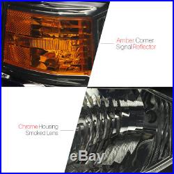 Smoke Tinted Headlight Amber Turn Signal Reflector for 14-16 Chevy Silverado