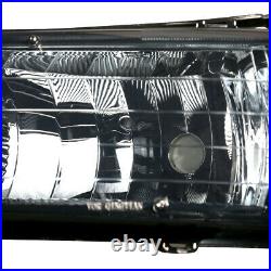 Smoked Headlight+clear Turn Signal+bumper+chrome Fog Light For 99-02 Silverado