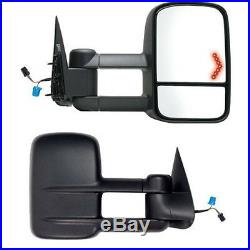 TOWING SIDE MIRRORS With TURN SIGNAL FOR 03-06 SILVERADO POWER/HEATED LH/RH CHROME