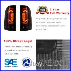Tail Lights Fits 07-13 Chevy Silverado 1500 2500 3500 Sequential LED Rear Lamp