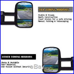 Tow Mirror Power Heated Turn Signal Pair Set for Silverado Sierra Cadillac 07-13