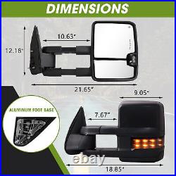 Towing Mirror for 1999-2002 Chevy Silverado with Power Heated Turn Signal Light