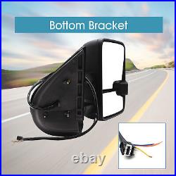 Towing Mirrors For 07-13 Chevy Silverado 1500 2500 3500 Power Heated Turn Signal