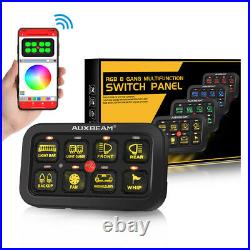 Universal 8 Gang RGB LED Touch Switch Panel Control System 12V-24V Boat Marine