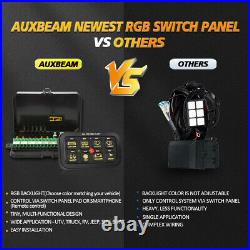 Universal 8 Gang RGB LED Touch Switch Panel Control System 12V-24V Boat Marine
