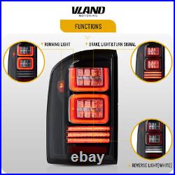 VLAND For 07-13 Chevy Silverado 1500 2500 3500 LED Clear Tail Lights Left+Right
