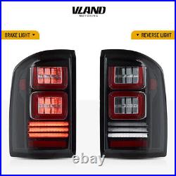 VLAND For 07-13 Chevy Silverado 1500 2500 3500 LED Clear Tail Lights Left+Right