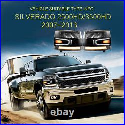 VLAND For 2007-2013 Chevy Silverado 1500 2500HD 3500HD Full LED Headlights Pair