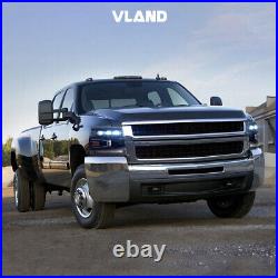 VLAND LED Headlights For 2007-13 Chevy Silverado 1500/2500HD/3500HD withSequential