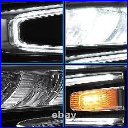 VLAND LED Reflector Headlights For 2007-2013 Chevy Silverado 1500 2500HD 3500HD