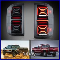 VLAND LED Tail Lights For 14-18 Chevy Silverado 1500 Clear Lens Rear Lamp A Pair