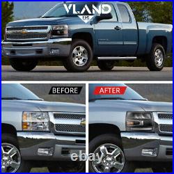 VLAND Led Headlights WithSequentail For 2007-14 Chevy Silverado 1500 2500HD 3500HD